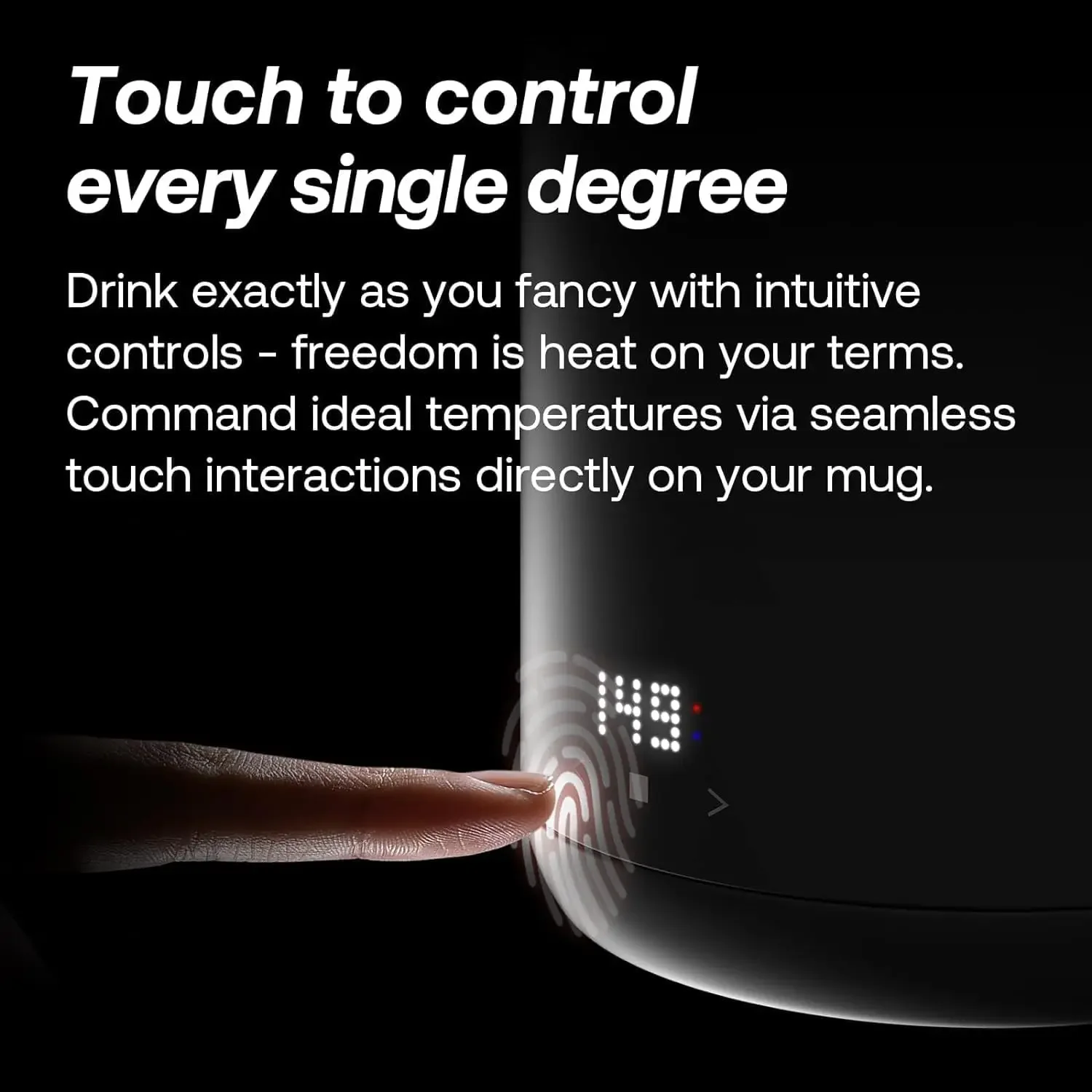 Controle En Zelfverwarmende Slimme Mok, Touch & App-Bediening, 14Oz Koffiewarmer Met Deksel, 120 Minuten Batterijduur, Met Gl