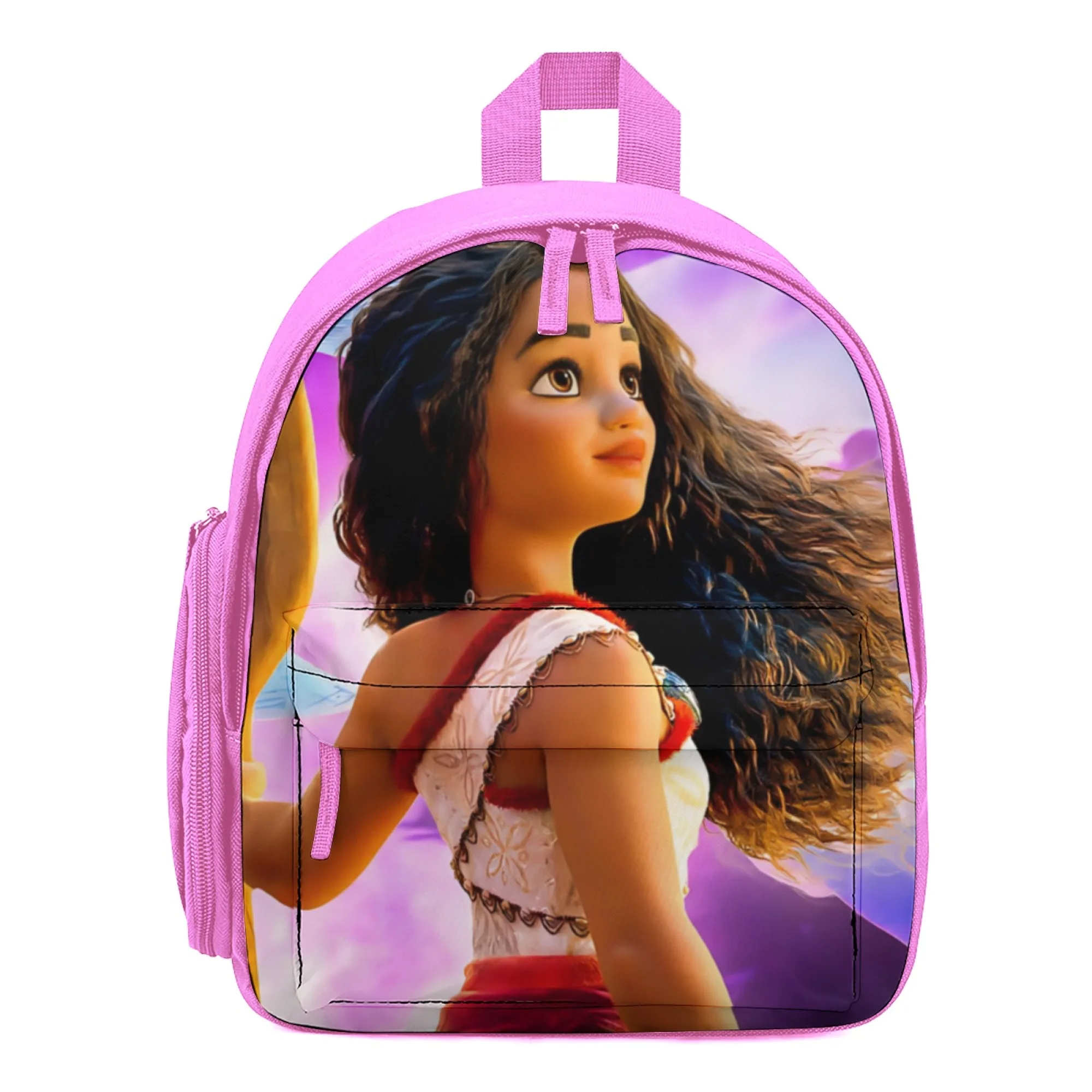 

School Bag Printed Moana 2 Disney Girls Teenage School Backpacks 12-Inch Pink Children'S Schoolbag