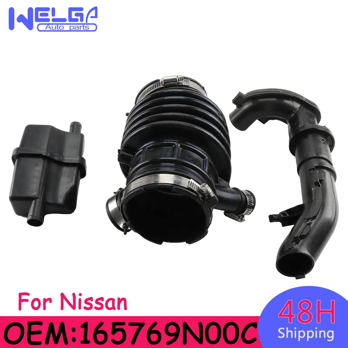 Accesorios para coche, filtro de aire, manguera de conducto de admisión 165769N00C para Nissan Maxima 2009-2015 3.5L-V6, tubo de manguera de admisión de aire
