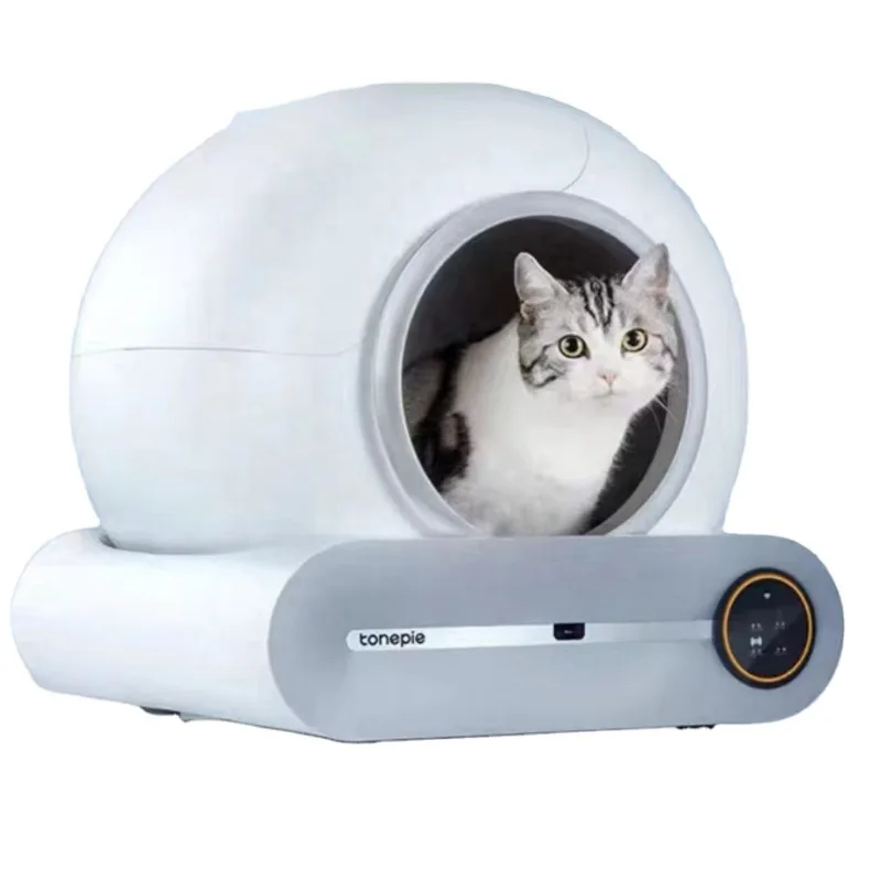 

Automatic Self Cleaning Cat Litter Box, Intelligent Toilet, APP Control, Smart