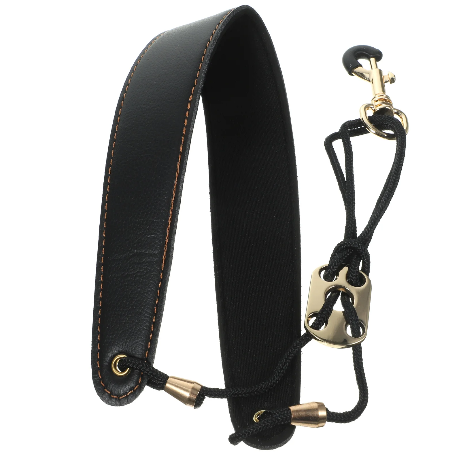

1pc Thickened Saxophone Shoulder Strap Black Adjustable Durable Neck Support For Sax Players Universal Harness Accessory