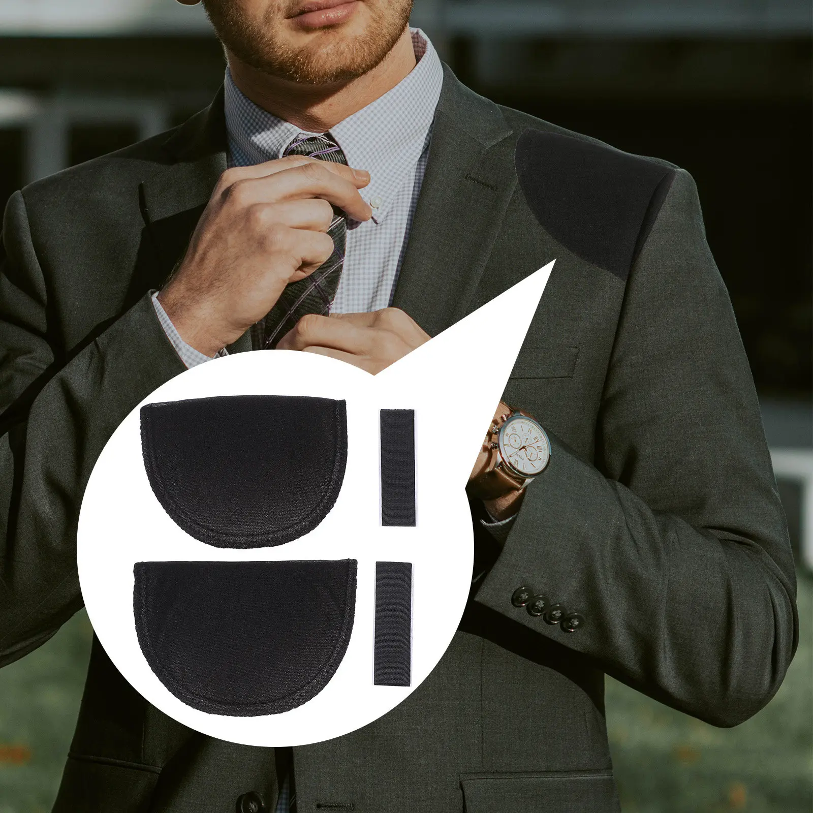 

2 пары губчатых наплечных подушечек для женщин: легкие, дышащие, нескользящие, для костюмов, рубашек, свитеров и другой одежды