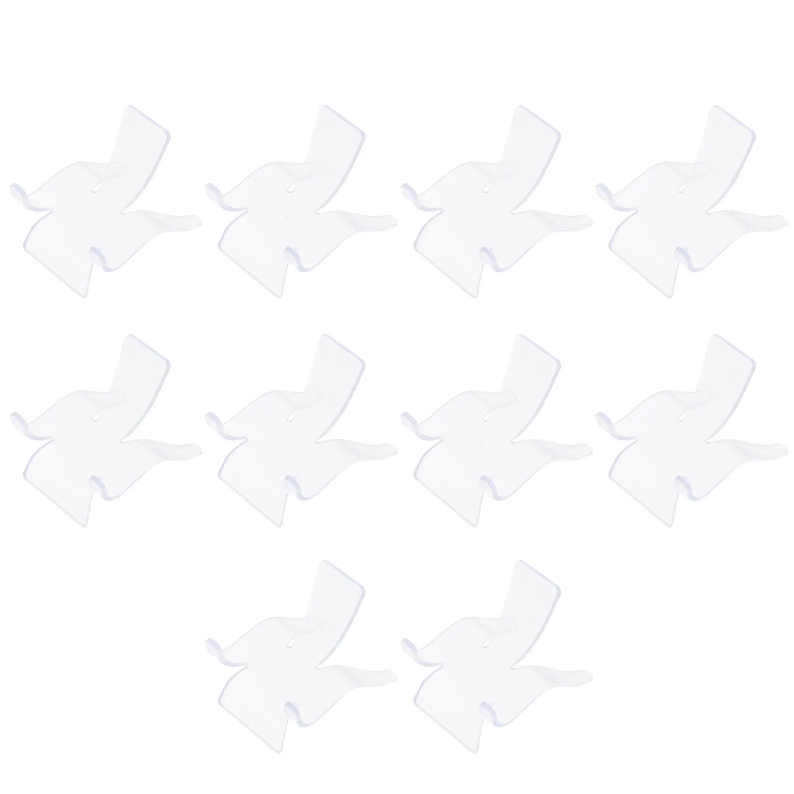 10Pcs Fine Workmanship Acrylic Crystal Display Stand Versatile Jewelry Holder Mineral Collection Base for Home Party Festival