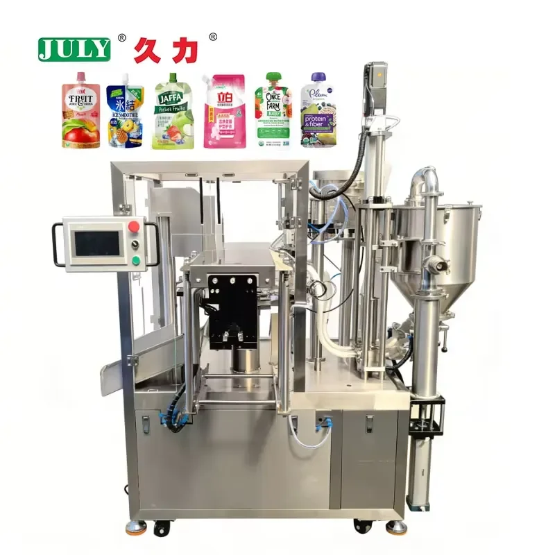 2026 Automatic Filling Capping Sealing 3-in-1 Liquid Juice Doypack Packaging Machine