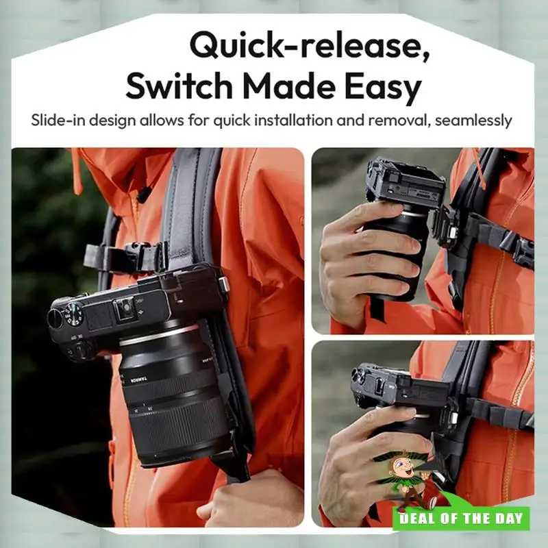 24-Hour Delivery 2X Ulanzi UKA07 Uka Quick-Release Clip Kit For Camera Compatible With F38 Top Plate For Backpack Backpack Clip
