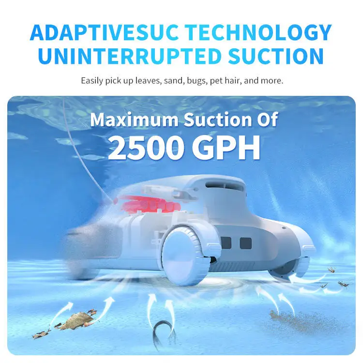 Wireless Portable Rechargeable Electric Cordless Intelligent Machine Human Automatic Robot Swimming Pool Swimming Pool Vacuum Cl