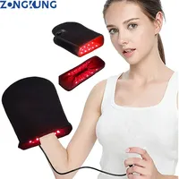 Red Light Therapy Devices Near Infrared LED 880nm Hand Pain Relief Double Side Pad for Arthritis Fingers Joint Muscle Gloves