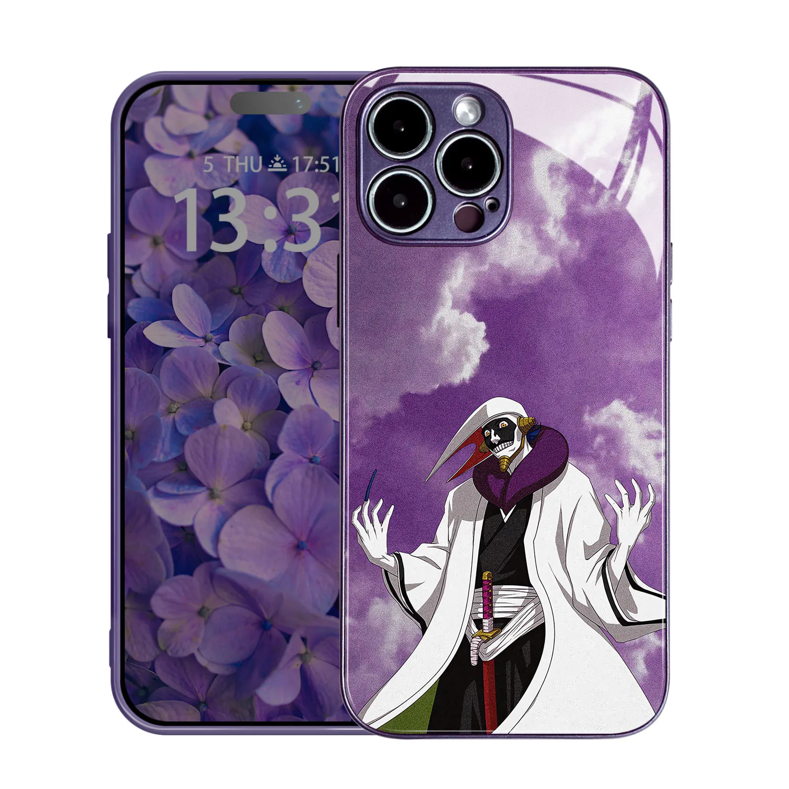 Чехол для телефона Mayuri Kurotsuchi манга противоударный стеклянный защитный чехол для iPhone 15 14 11 Pro Max 7 8 15 Plus 12 13 Mini Xr Xs