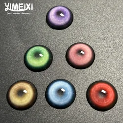 YIMEIXI Hot Sale Helloween 1 Pair Contact Lenses Myopia Pupils With Diopters Blue Soft Makeup Pupils Yearly Cosplay Pink Lenses