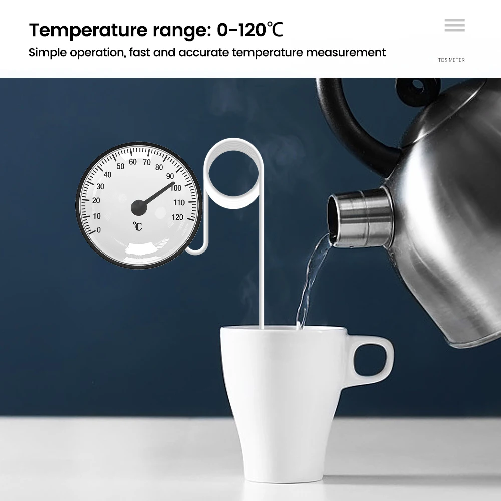 Liquid Expansion Water Thermometer Dial Thermometer Capillary Temperature Gauge - 40 ℃ - 40 ℃ or 0 ℃ - 120 ℃ With 144CM Sensor