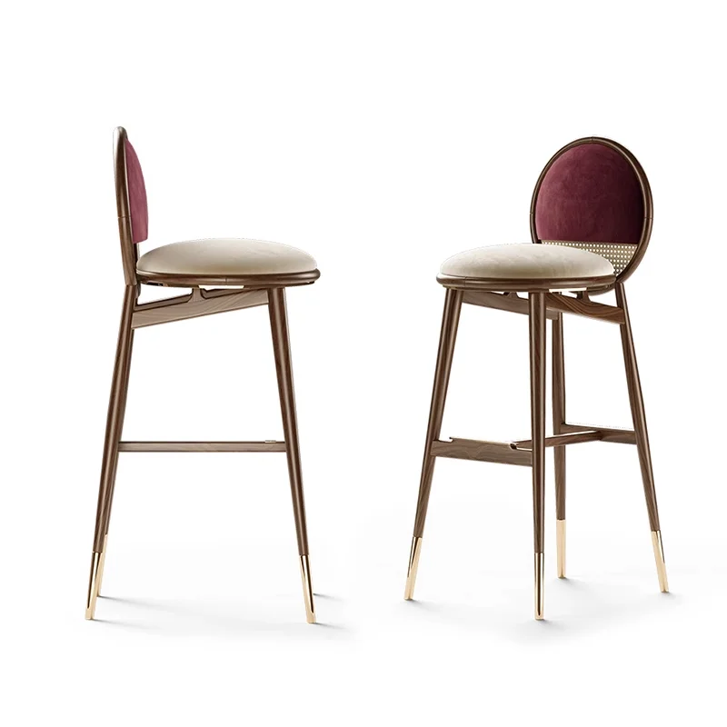 

KTV Karaoke Bar, Restaurant Dining Chairs, High bar Chairs, Leather and Stainless Steel Materials bar Furniture