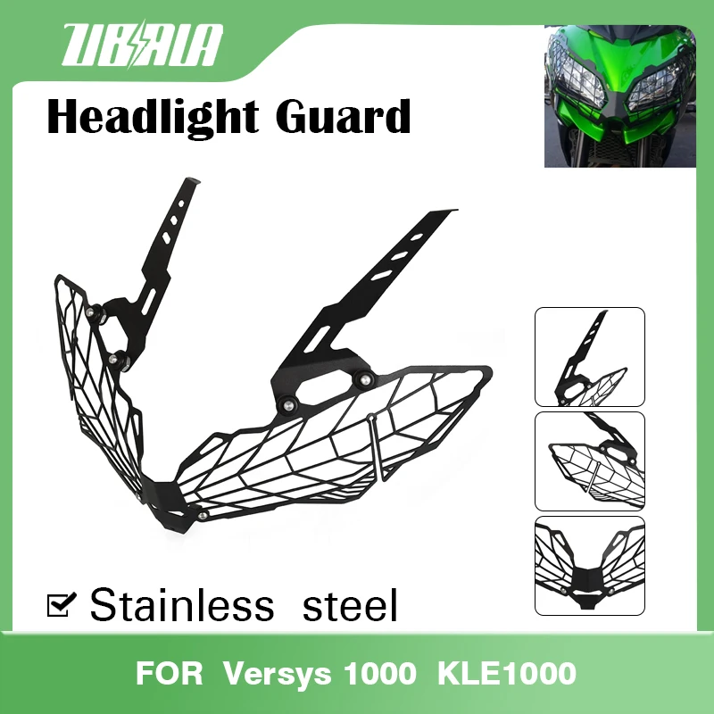 

FOR Kawasaki Versys 1000/KLE1000 2019--2021-2022-2023 Motorcycle Accessories Headlight Protector Guard Grille Cover Protection