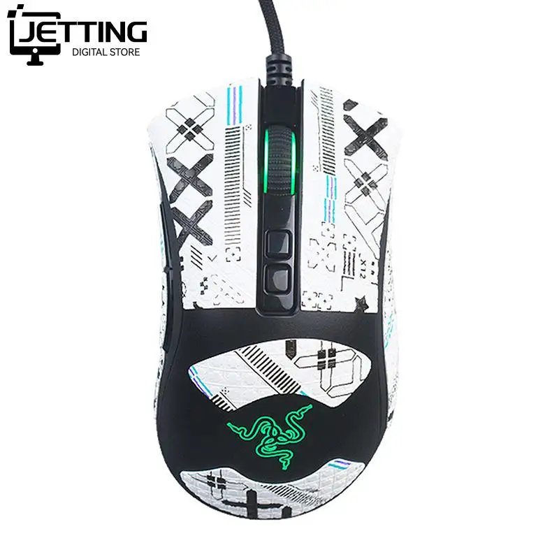 Maus griff Tape Skate hand gefertigte Aufkleber rutsch feste Eidechse Haut saugen Schweiß für Death adder V2 Pro Gaming drahtlose Maus Zubehör
