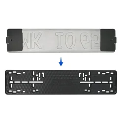 XCLPF EU-Standard License Plate Frame RCS License Plate Holder, ABS Plastic Plate Frame for Russia with Accessories