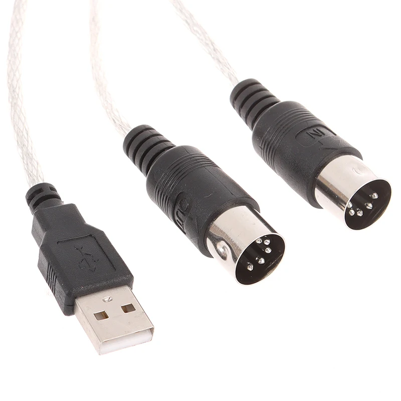 Kabel Audio klawiatura do USB do komputera MIDI kabel konwertera PC do klawiatura muzyczna przewód USB na zewnątrz MIDI akcesoria Adapter interfejsu