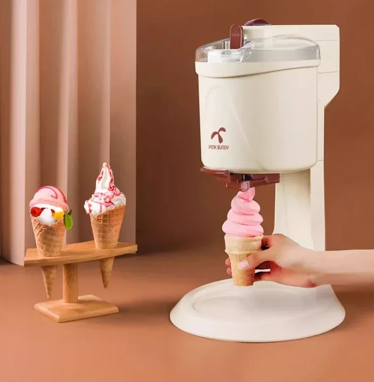 Banni rabbit ice cream machine household small fully automatic cone machine ice cream machine