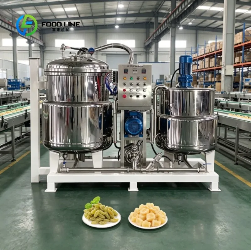 Industrial Vacuum Sugar Infusion System – Automatic Sugar Soaking Machine for Fruit Candy, Preserves & Food Processing