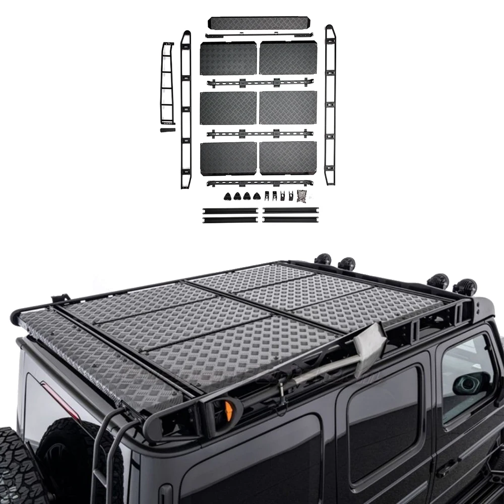 Luggage Rack with Ladder for G500 G63 G450D Universal Roof Rack Baggage Holder Easy Installation Auto Parts Car Accessory