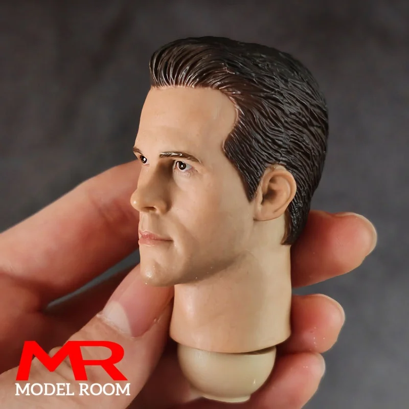 1/6 مقياس ريان رينولدز نحت الرأس مع الرقبة البلاستيكية الذكور الجندي رئيس نحت نموذج صالح 12 ''الجندي عمل الشكل دمى الجسم #5