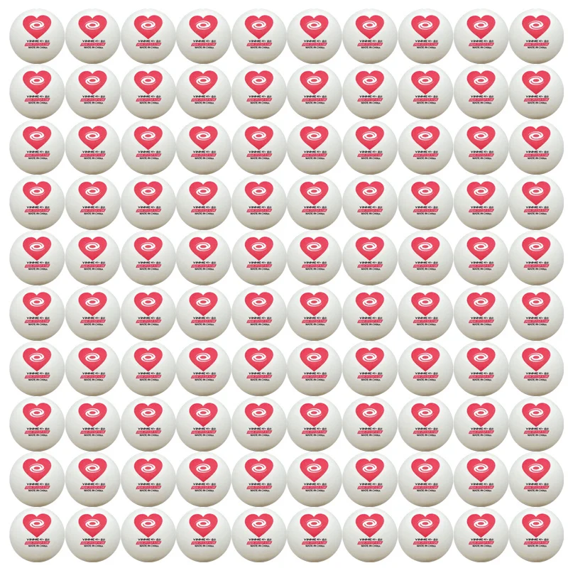 

Мячи для настольного тенниса YINHE 40+ Red Heart из нового материала ABS с устойчивым отскоком и четкой траекторией для тренировок провинциальных клубов