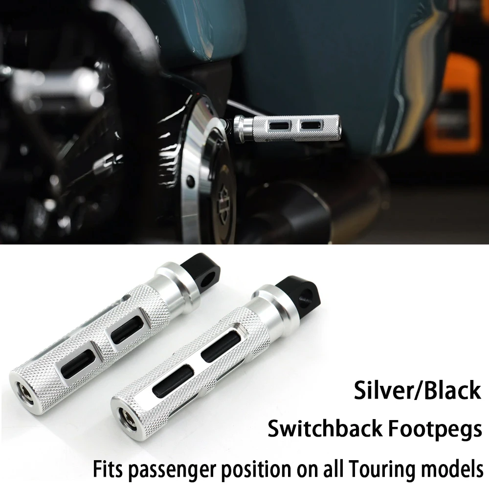 

NEW Motorcycle Rear Passenger Foot Peg Pedals For Harley Touring CVO Street Road Glide ST Road King Special