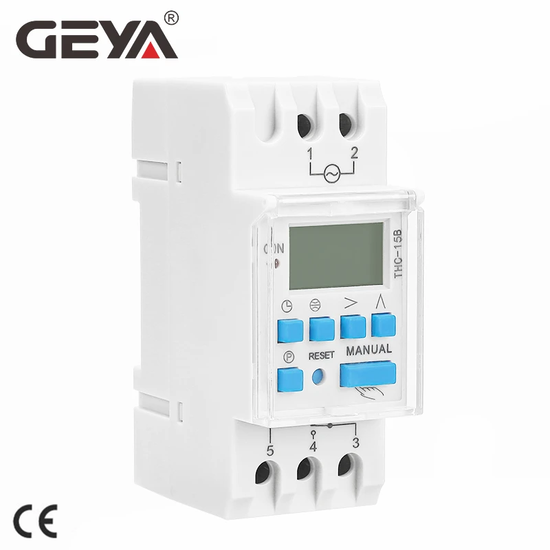 

GEYA THC Astronomical Timer Switch LCD Display 16A 20A 30A Latitude Switch 110V 220V Programmable Timer