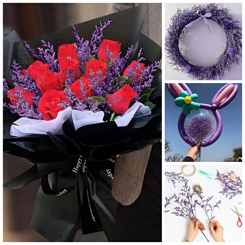 100g konservierter natürlicher Limonium strauß, frischer See lavendel, Baby-Atem blumen für Hochzeits geburtstag, Wohnkultur, Geschenk für Mutter