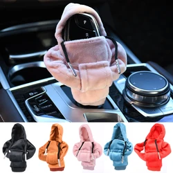 Fashion Car Shift Knob Cover Hoodie Gear Handle Gear Lever Knob Cover Manual Handle Gear Sweatshirt Change Lever Cover