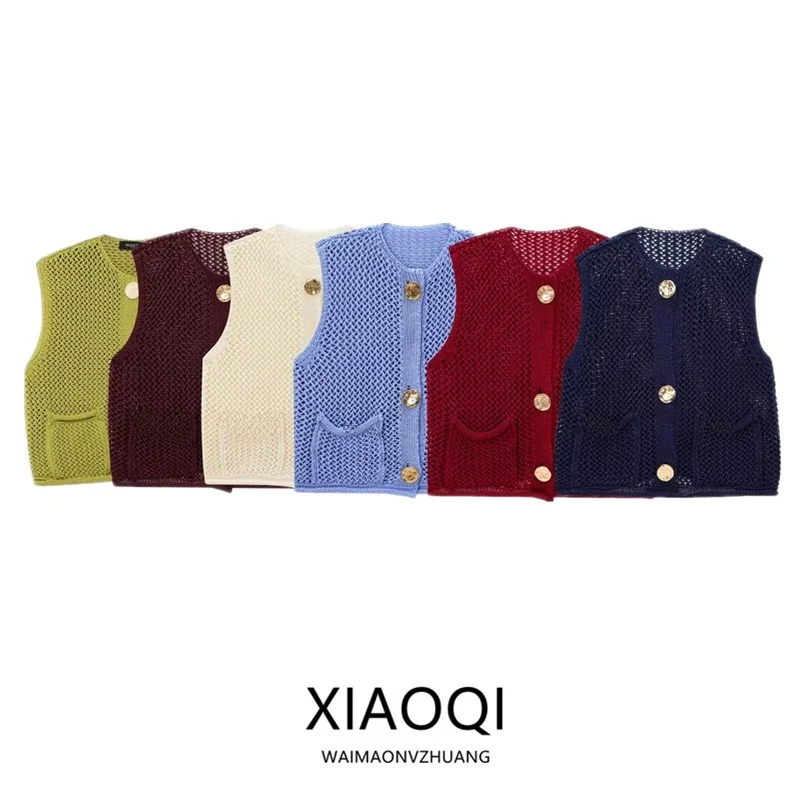 

Осень 2024, новый женский вязаный открытый кардиган ort Svel V-Ne, универсальный топ на одной пуговице, обычная длина