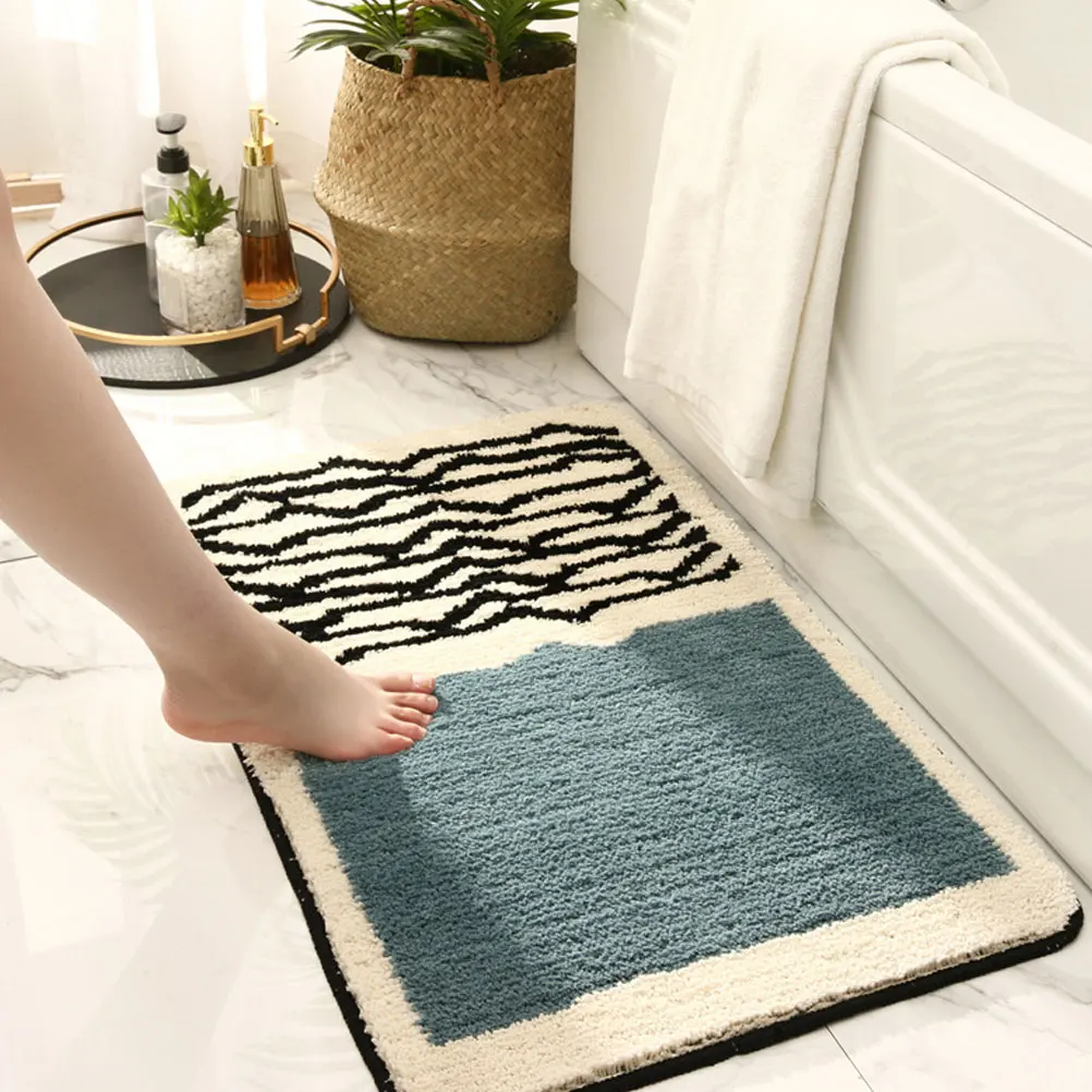 

Non Slip Bath Mat 40x60cm Green Water Absorption Quick Dry Bathroom Rugs Home Decor Door Pad Shower Mats Floor Accessories Anti
