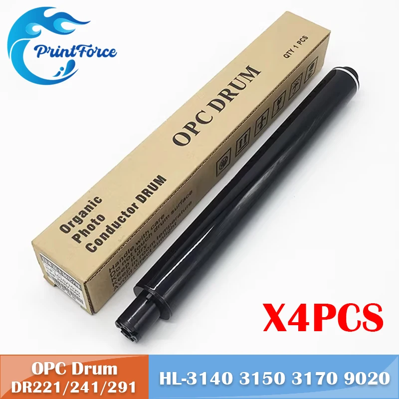 

4PCS DR281CL DR261CL DR221 DR241 DR291 DR285 OPC Drum Cylinder for Brother HL3140 3150CDN 3170 DCP9020 MFC9130 9140 9330 9340