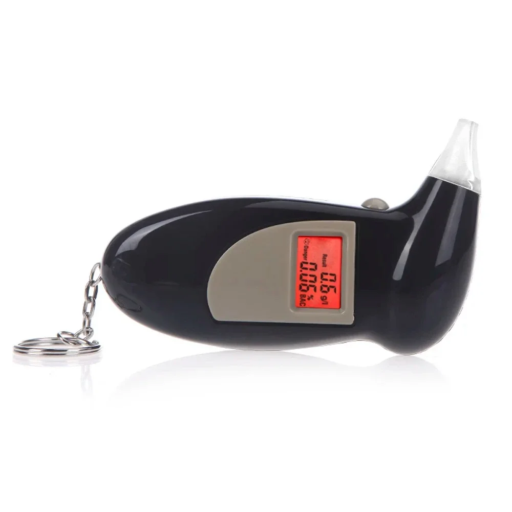 Portable Car Mounted Alcohol Tester with Blowing Air, High-precision Digital Display for Measuring Drunk Driving