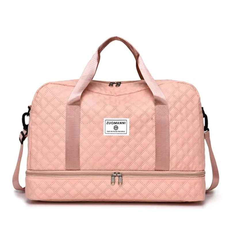 

Waterproof Large Capacity Travel Duffle Bag Dry Wet Separation Lightweight Wear-Resistant Gym Tote Luggage Bag