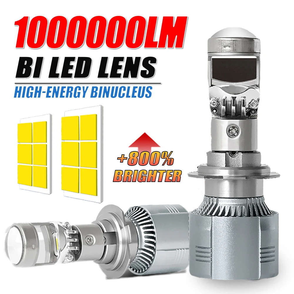 

H7 H4 Bi LED Projector Lens Car Headlight Bulb CANBUS High Power H11 9005 9006 HB3 HB4 Super Bright Auto/Moto spotlight Fog Lamp