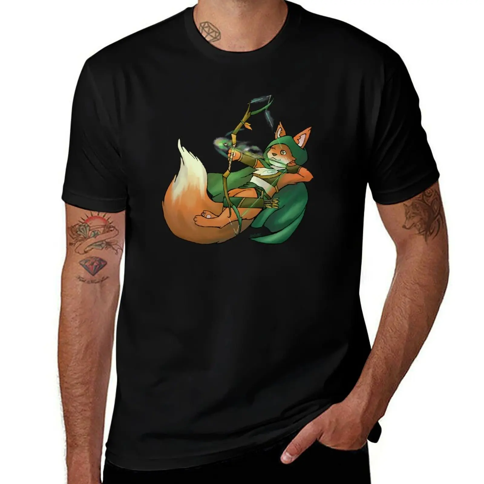 

DnD Ranger Fox T-Shirt Casual Streetwear Short Sleeve Tee
