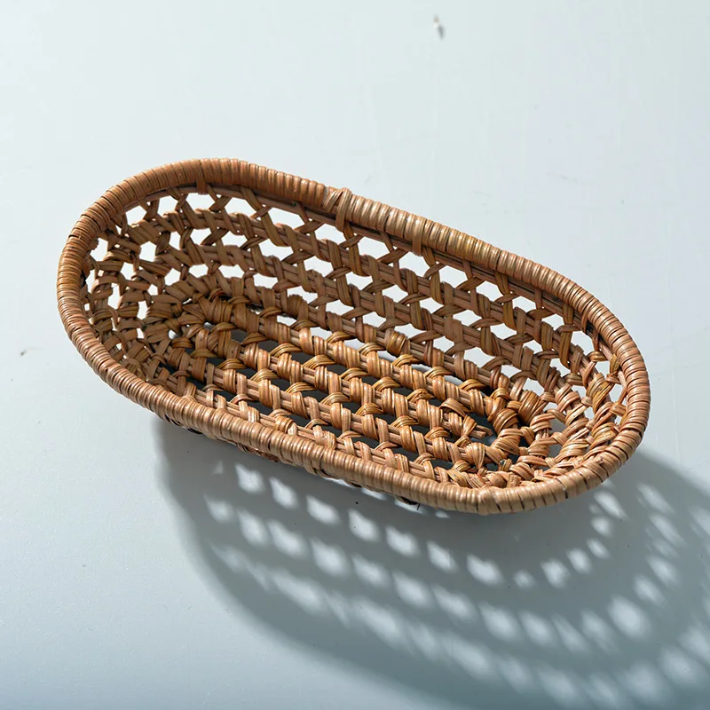 

LTT woven storage towel holder coaster tea leak American furniture basket