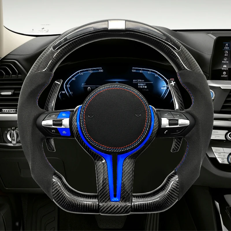 

M Sport Carbon Fiber LED Car Steering Wheel For BMW M3 M5 M6 F01 F02 F06 F07 F10 F11 F12 F13 F30 F32 F36 F80 F20 F22 E90 E91 E92