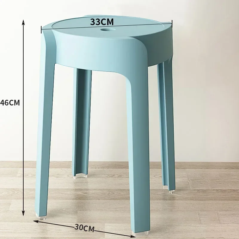 Modern Simple Dining Chairs Plastic Strong Stacking Leisure Comfort Living Room Stool Home Sillas De Comedor Home Furniture LVCS