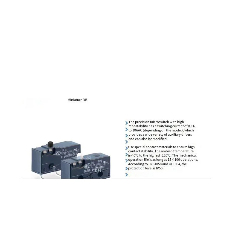 1PCS/LOTS Germany CHERRY Cherry DB3 Micro Switch Travel Limit Reset Push button 3 Pin Pin 0.1A Gold Contacts DB3G-CGAD