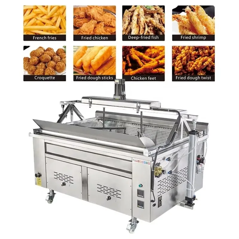 

Stainless Steel French Fries Making Machine 200L 400L Big Capacity LPG Gas Deep Fryer Industrial Snack Shop Equipment