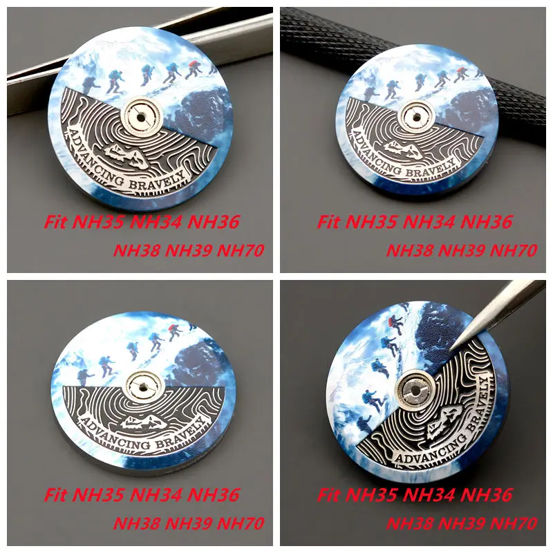 

Часы с качающимся весом, модифицированные роторы, подходят для Японии NH34 NH35 NH36 NH38 4R 6R 7S, автоматические механизмы, детали для часов