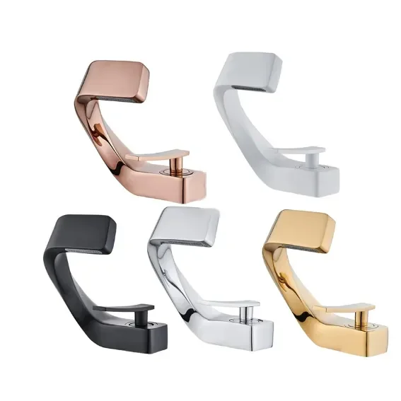 

Luxury Artic Shape Solid Brass Bathroom Sink Faucets Single Handle Single Hole Deck Mounted Hot Cold Basin Mixer Tap