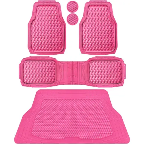 10 best sales pink car mats - №7