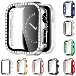 Đồng Hồ Apple Ốp Lưng Series7 6 SE 5 4 3 2 IWatch Ốp Lưng Accessor 45Mm 41Mm 44Mm 40mm 42Mm 38Mm Bảo Vệ Ốp Lưng Máy Tính Kim Cương Đồng Hồ Apple