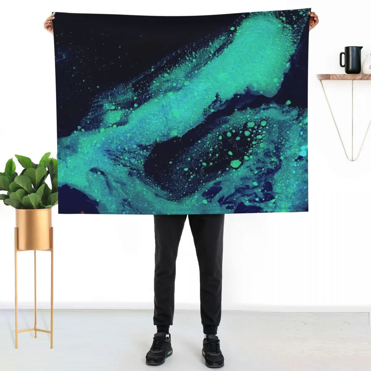 Glow in the Dark 2 Throw Blanket blankets ands Summer Decorative Beds Decorative Sofas Blankets For Bed Nap Blankets