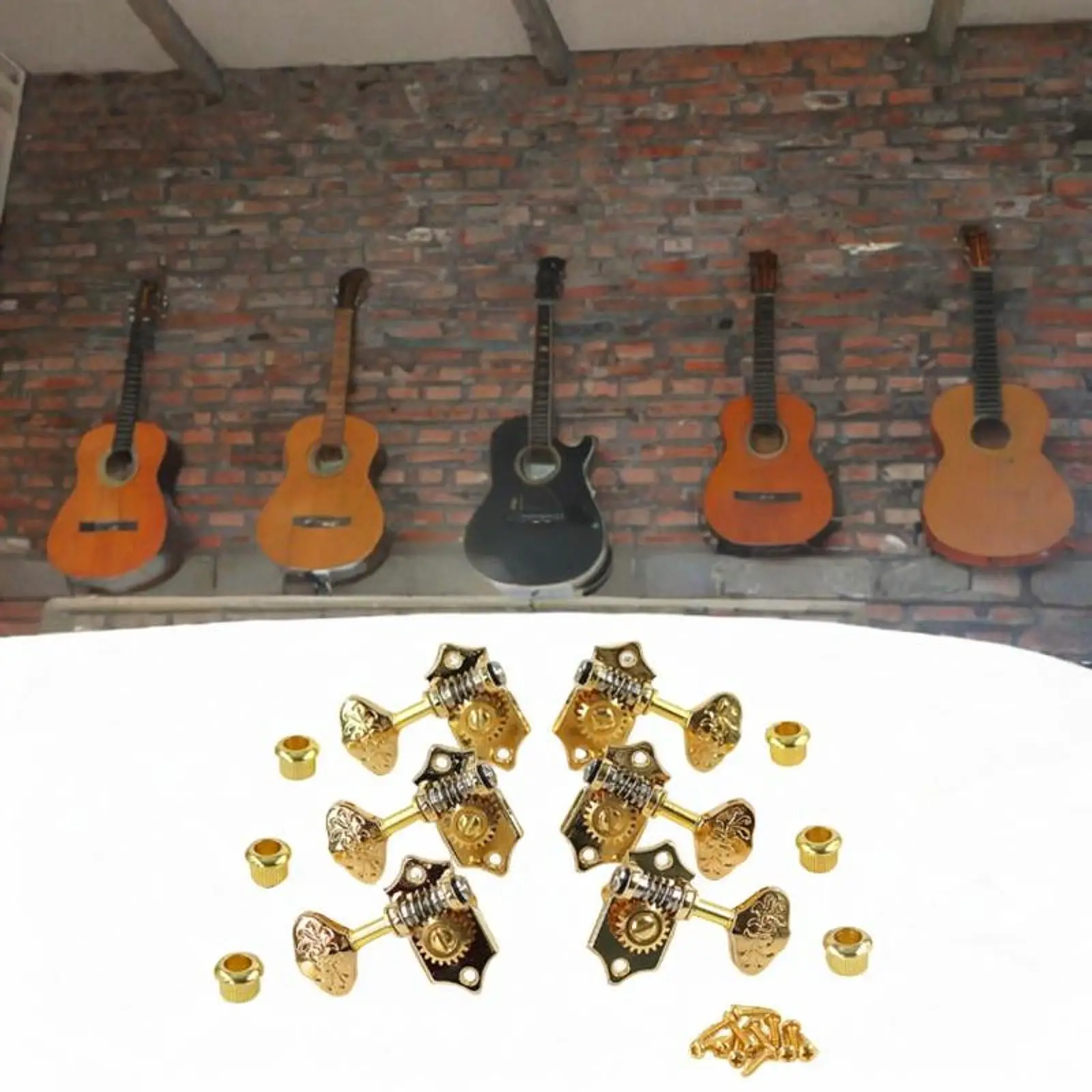 

6 Pieces Speed Control Pegs Guitar Locking Tuners for Outdoor Replacement