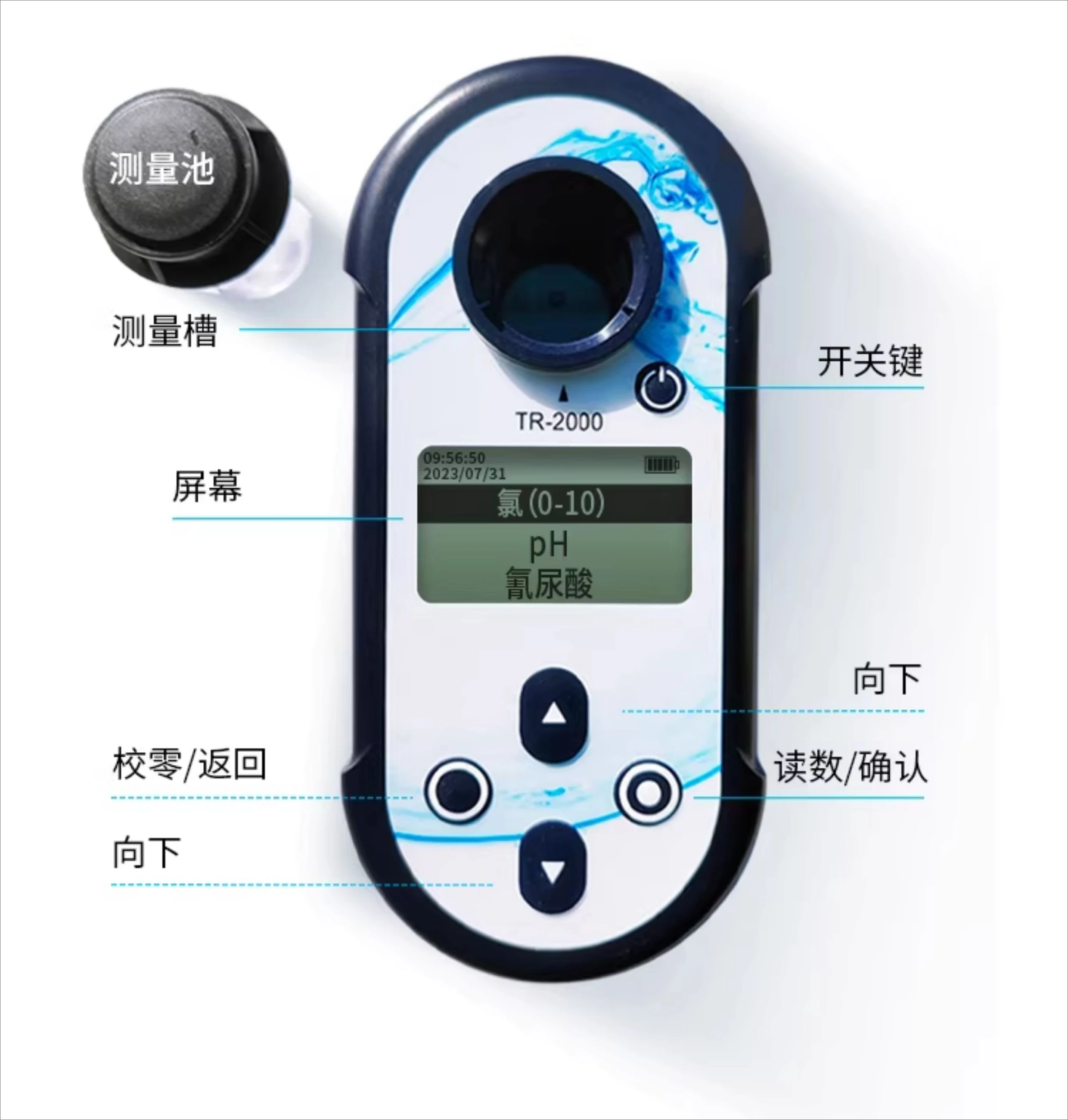 Water Hardness Test Kit Professional Water Quality Tester for Drinking Pool Aquarium Spa Accurate TDS pH Chlorine Analysis