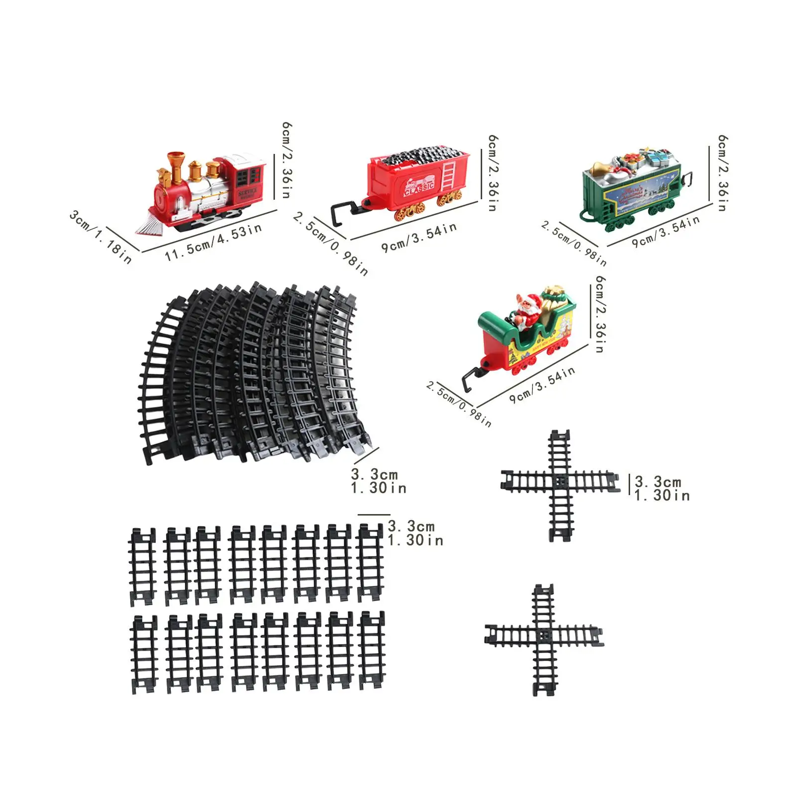 Christmas Train Sets Christmas Gift Around The Christmas Tree with Track Battery