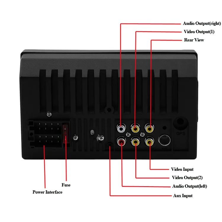 Universal 7-Inch Double Deck 7010B Car MP5 2din Bluetooth Control Car Radio Receiver Motorcycle Electronic Accessories