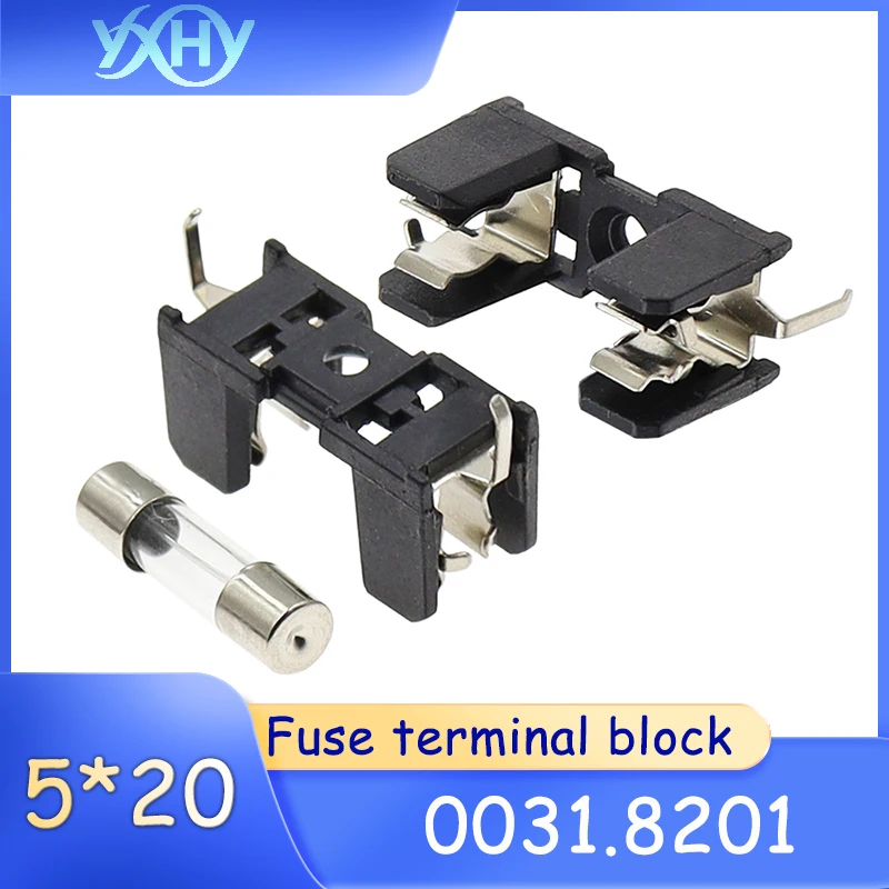 0031.8201 5x20mm fuse holder with insulation base MBL circuit board welding